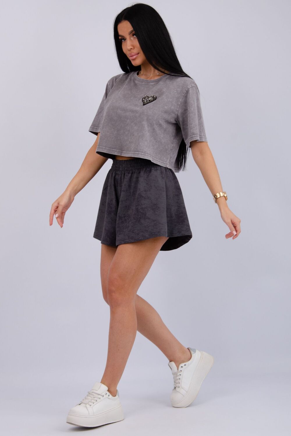 Лолита шорты женские - антрацит