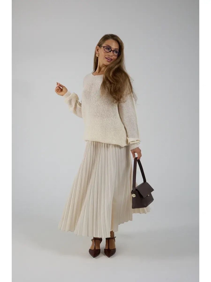 джемпер Вэнди Паутинка - бежевый