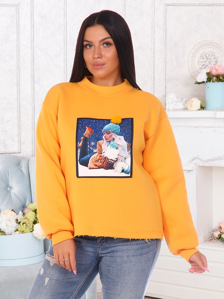 Толстовка "Сноу" - абрикос