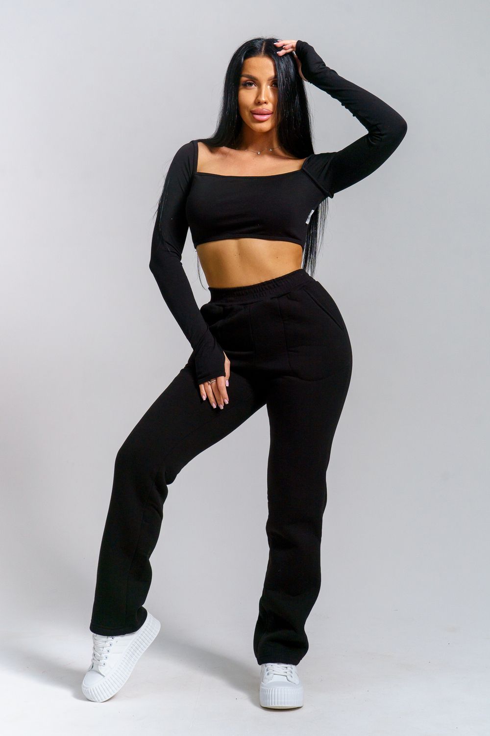 Брюки Зара - черный