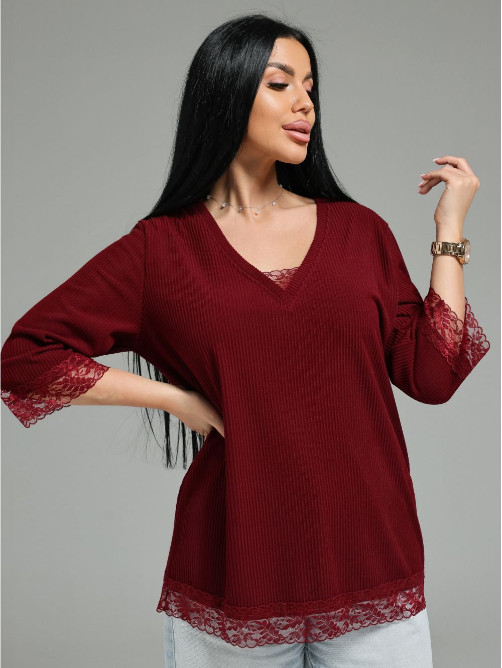 Богемия футболка женская (бордо)