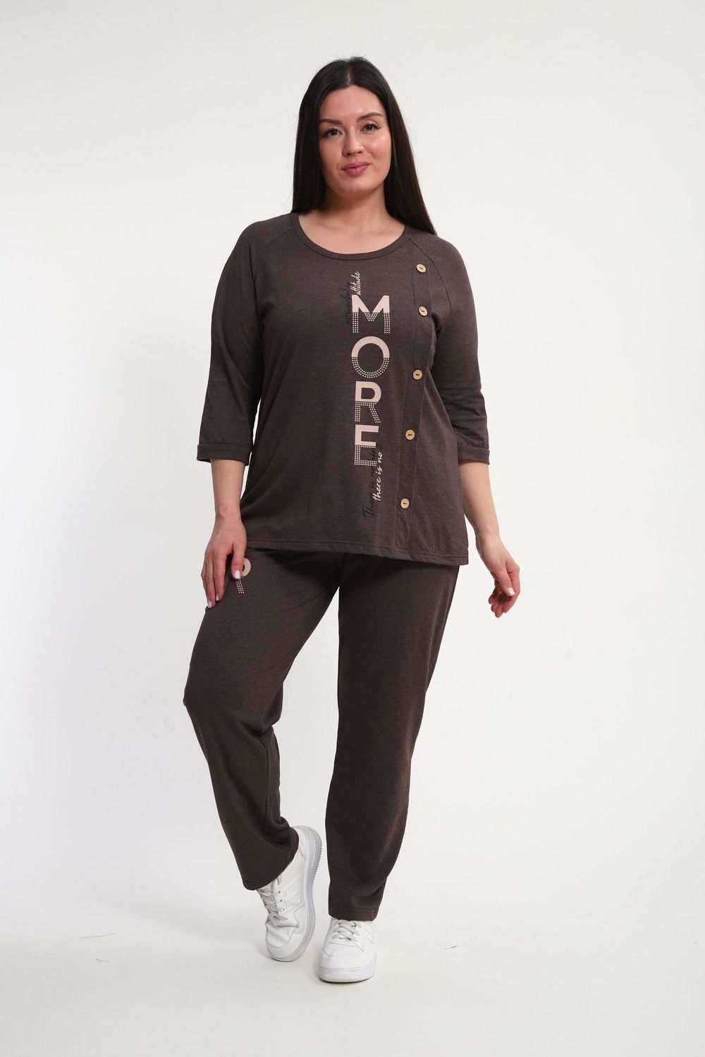 Костюм женский КБЖ0044 - коричневый