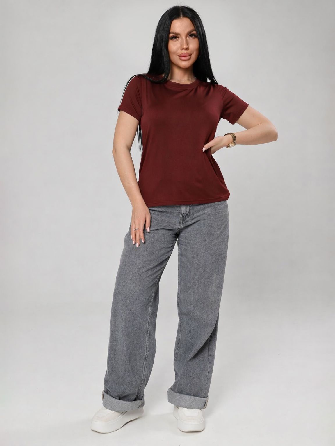 Джовита - футболка бордовый