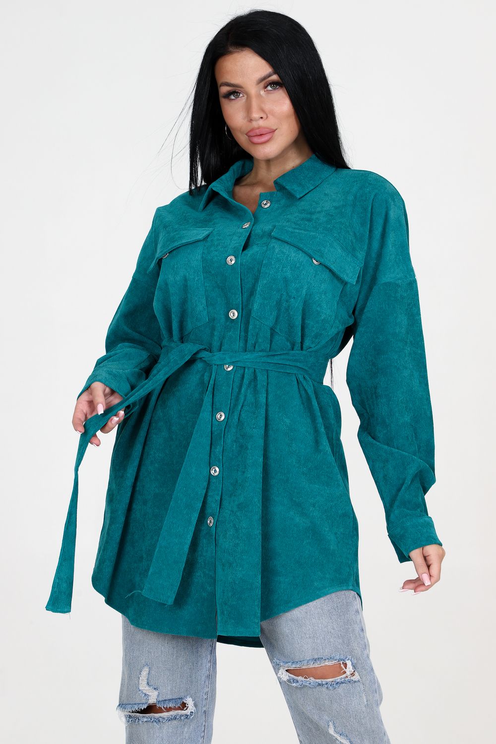 Туника 31770 - зеленый