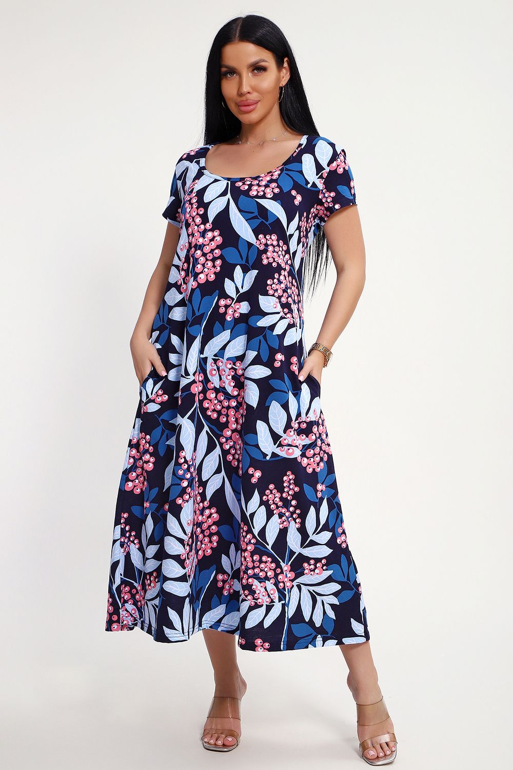 Платье 85553 - синий