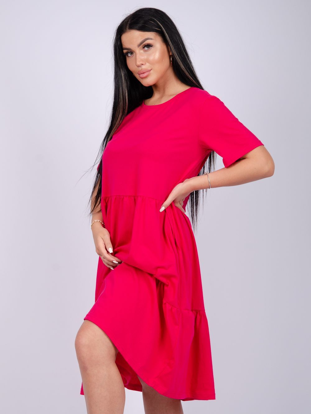 Касадея платье женское - фуксия