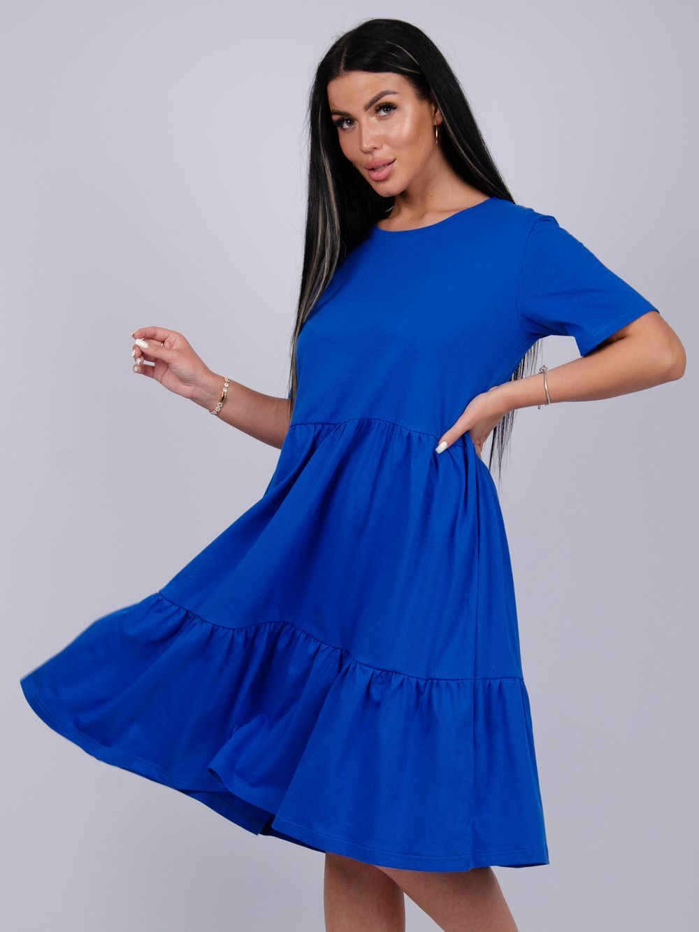 Касадея василёк платье женское - васильковый