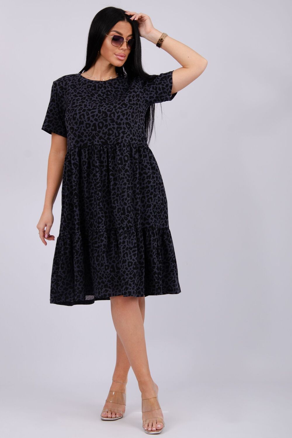 Касадея антрацит платье женское - антрацитовый