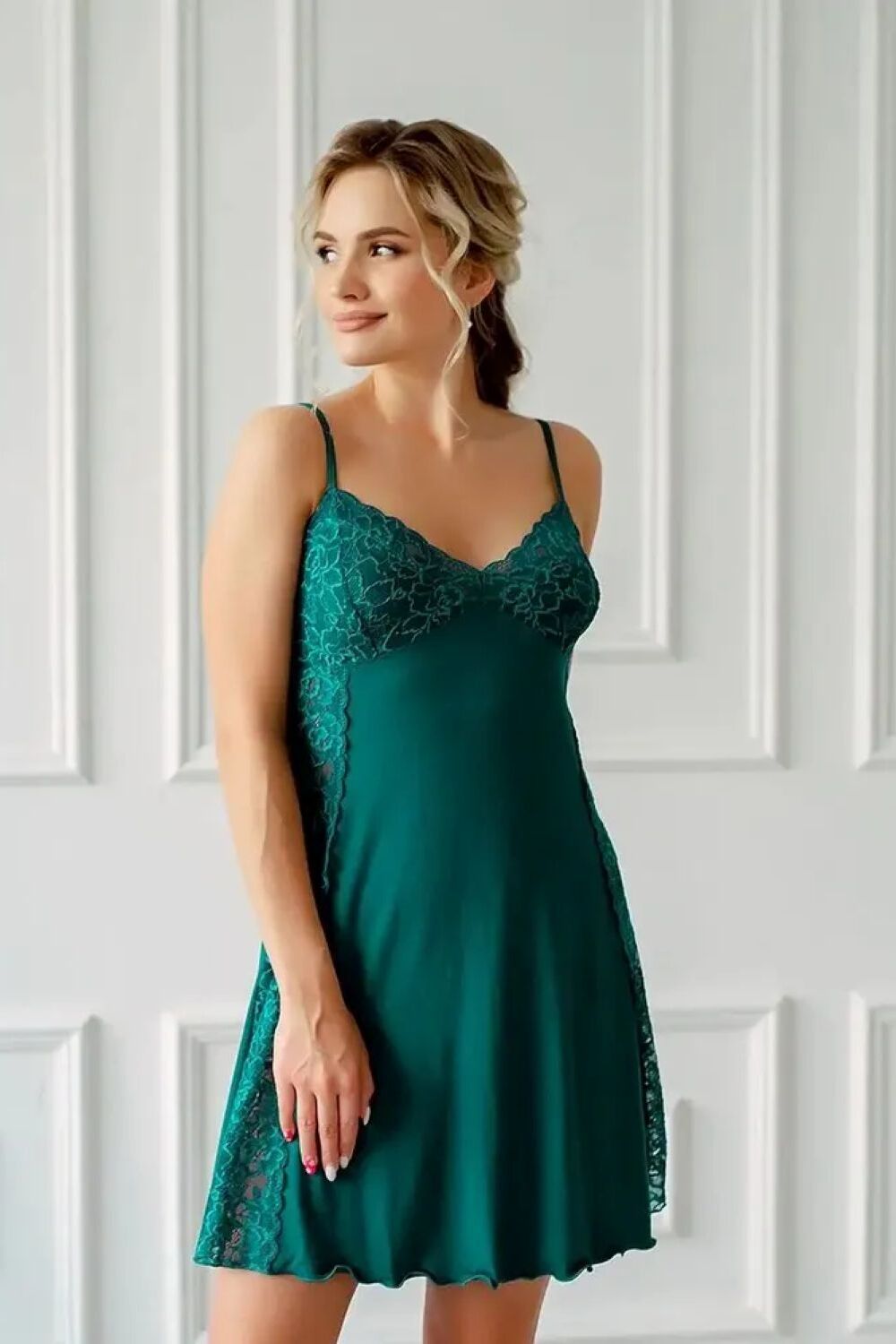 сорочка Жаннет - зеленый