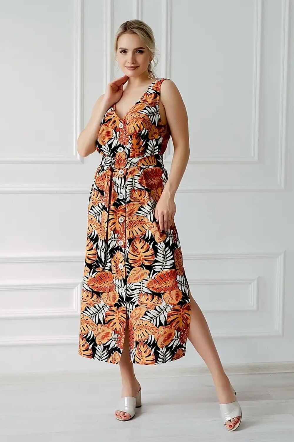 Платье Марлен - коричневый