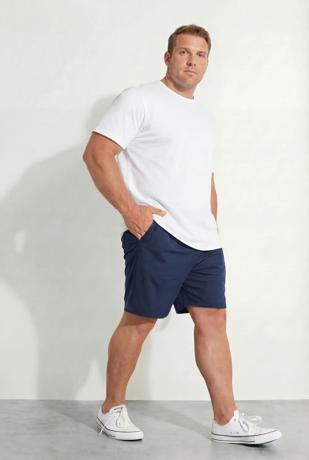 14577 Шорты мужские - темно-синий