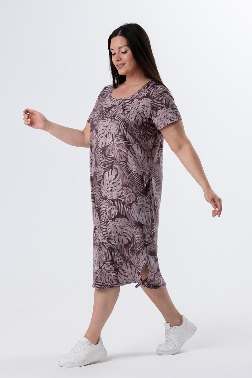 Платье женское Александра - коричневый