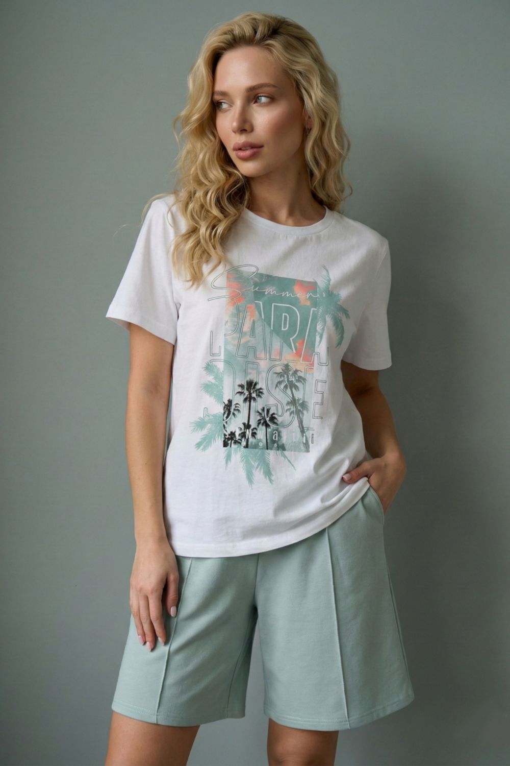 Костюм женский Парадиз - мятный