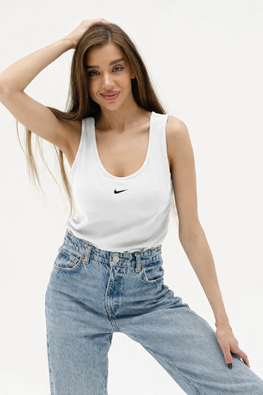 Майка топ женская МЖ-01 - белый