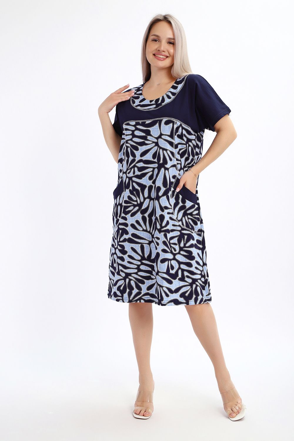 Платье Бузина - синий