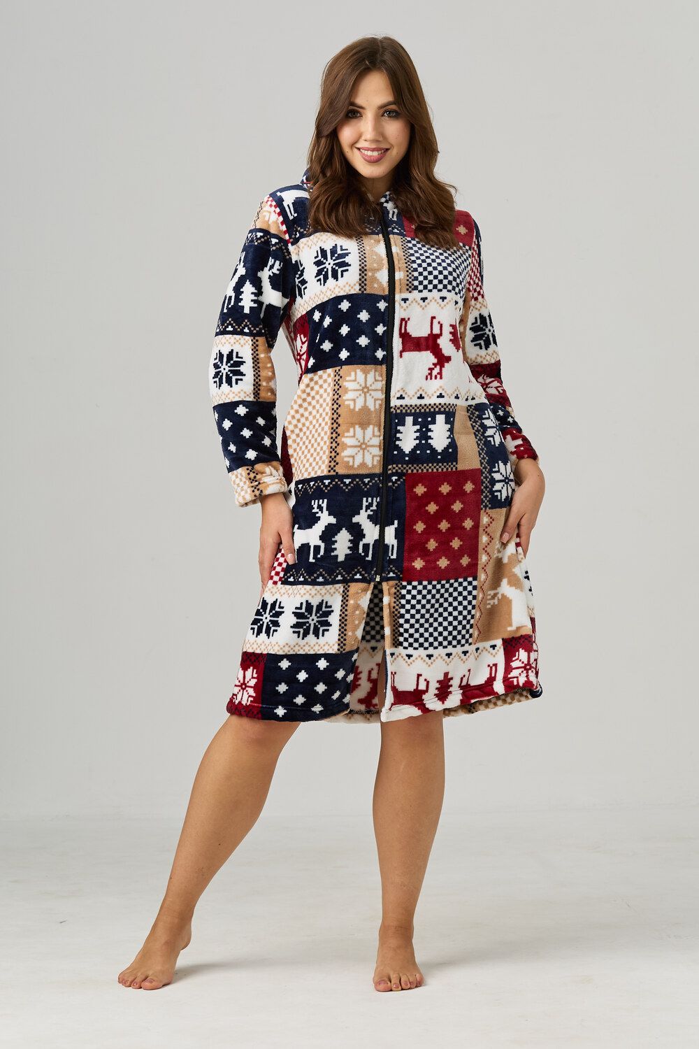 Халат велсофт 85404 - мультицвет