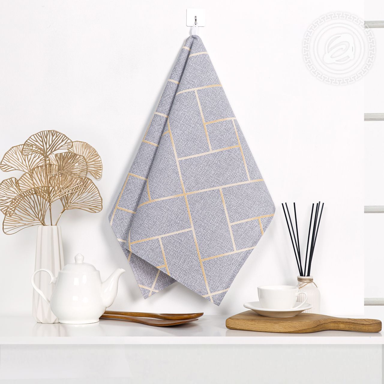 Полотенце кухонное из рогожки Плаза пкр.50.70