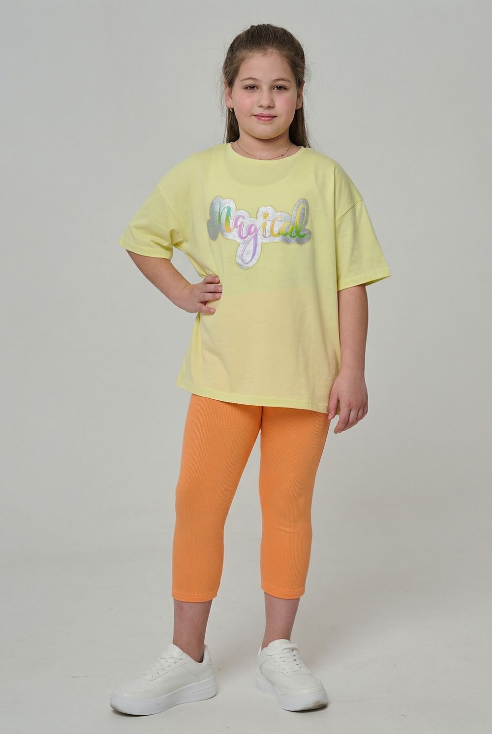 Бриджи 7376 детские - персик