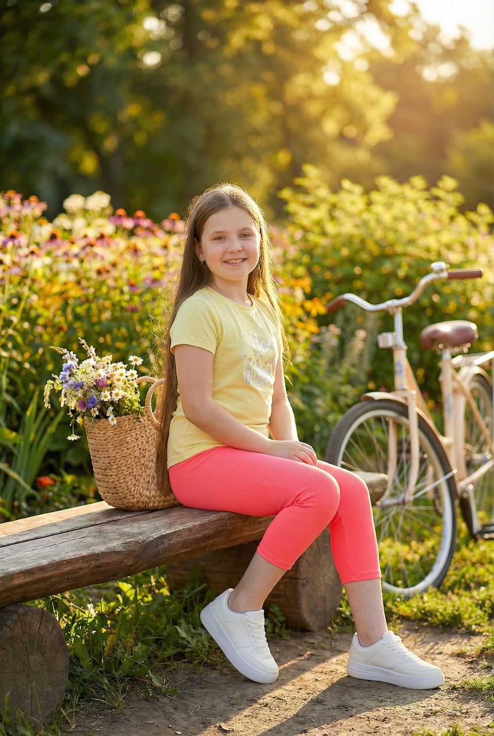 Бриджи 7376 детские - розовый