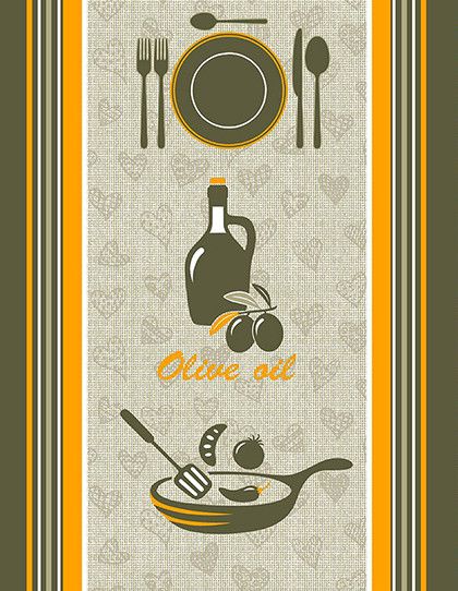 Полотенце вафельное рогожка "Готовим дома" р.45*60