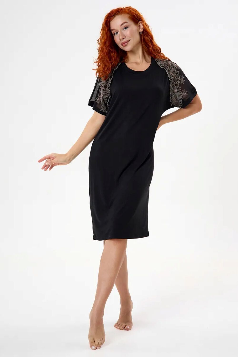 Ночная сорочка Варя Экстра - черный