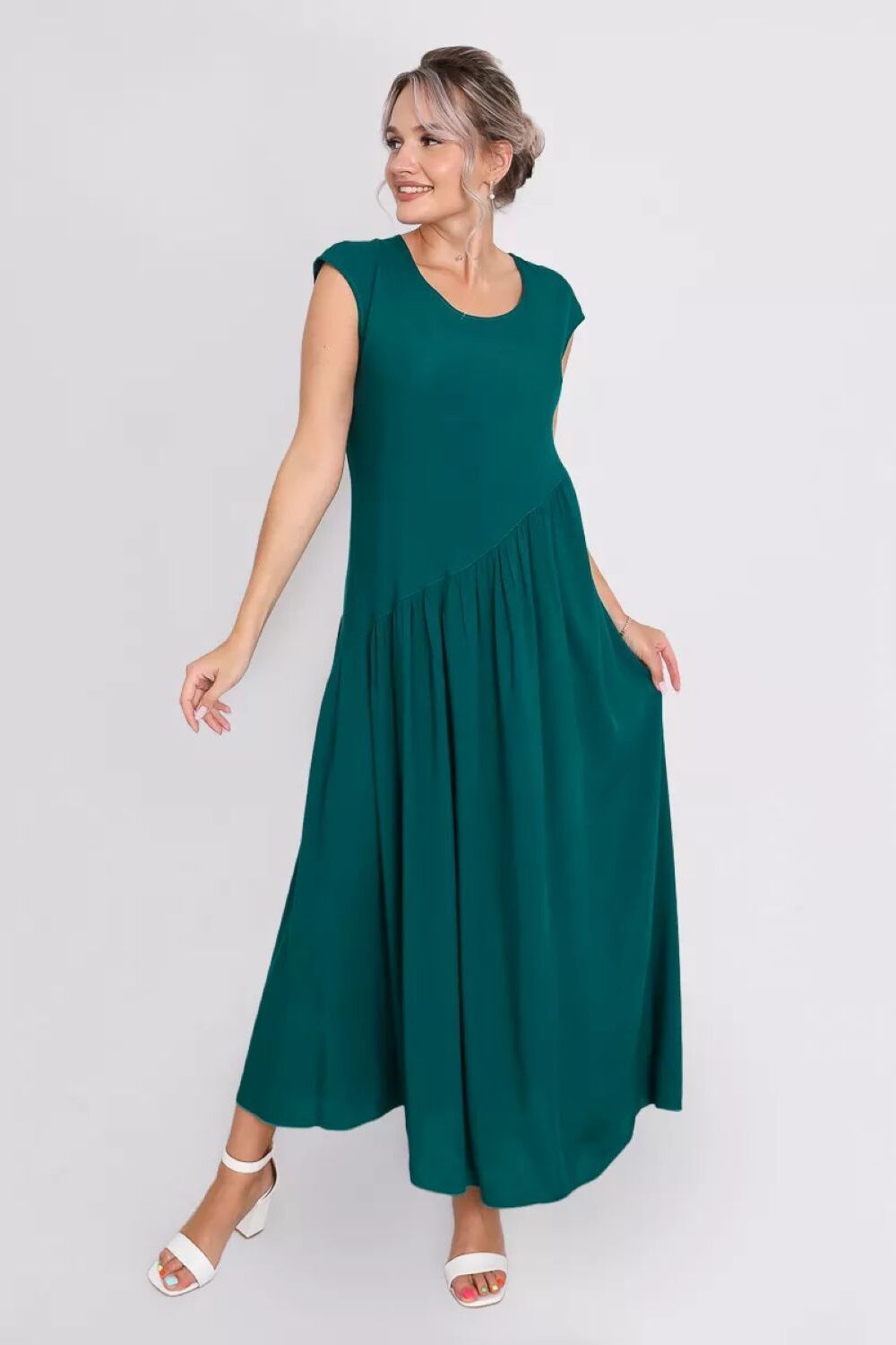 платье Клер - зеленый