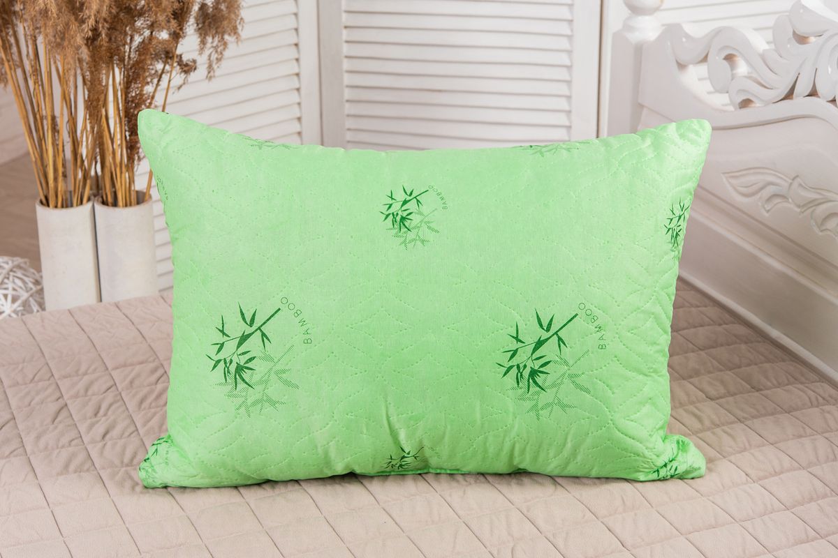 Подушка "Бамбук"  у/ст п/э полиэфирное волокно,пакет с пл.ручкой(Н)