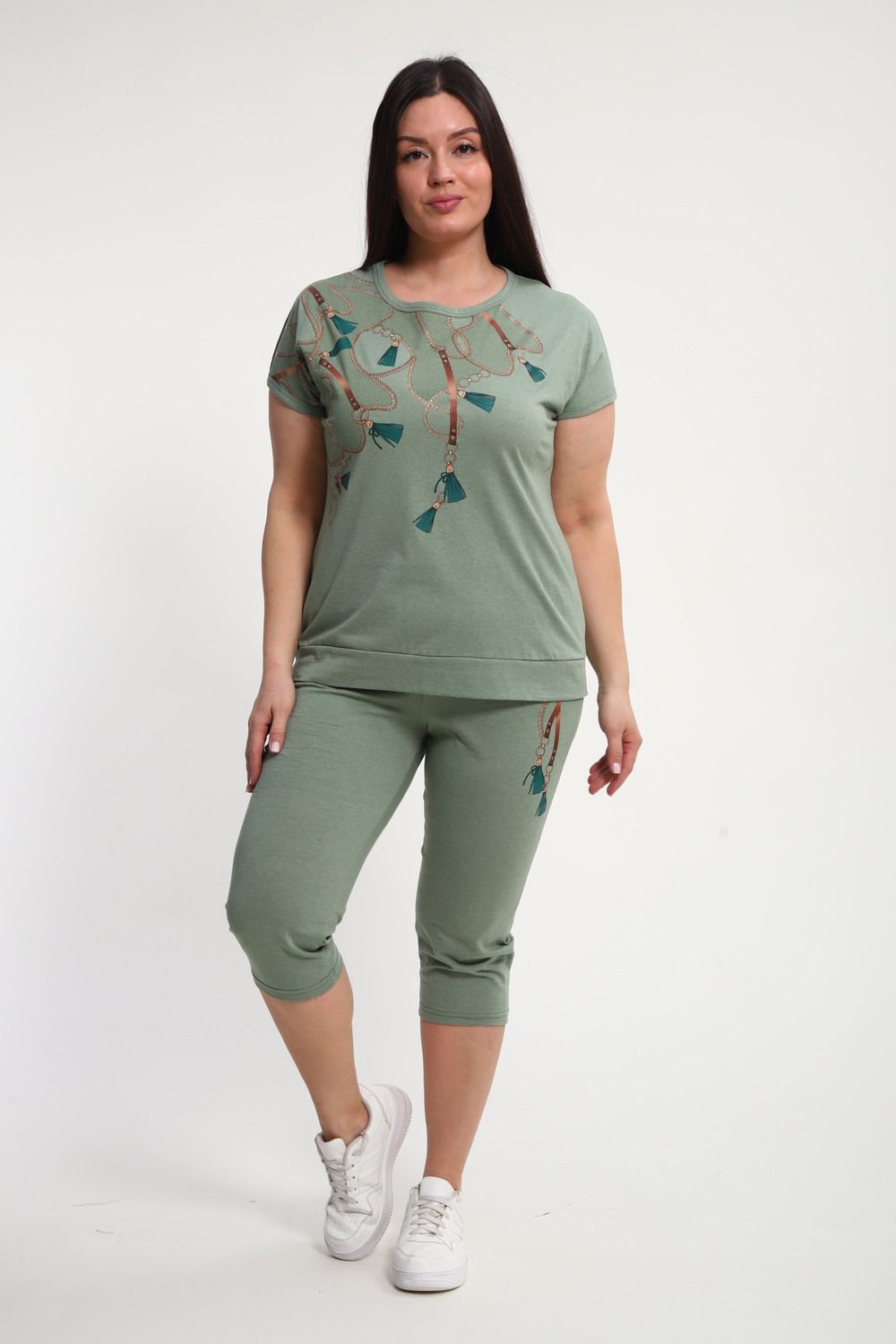 Костюм женский КБЖЖ0142А - фисташковый