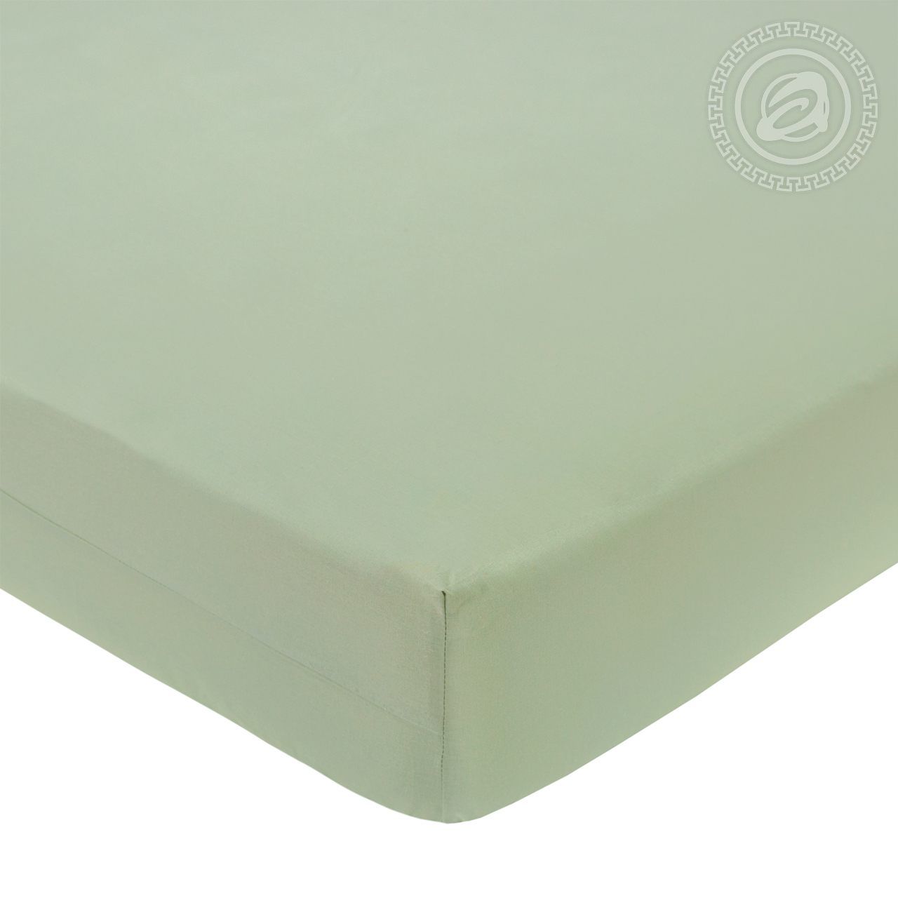 Простыня на резинке Фисташковый 986