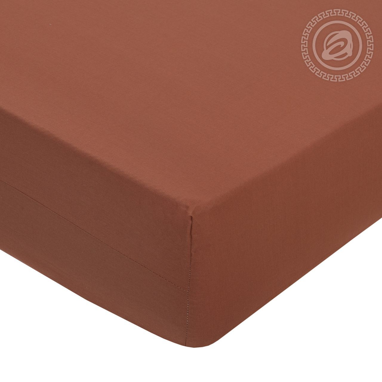 Простыня на резинке Коричневый 986