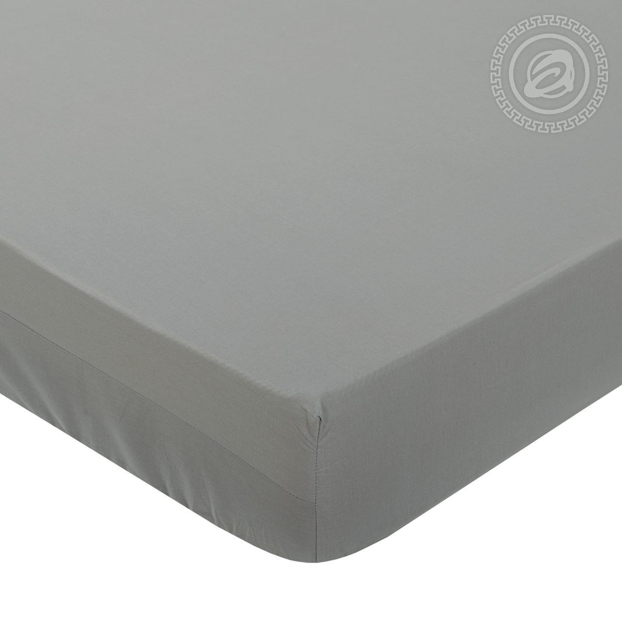 Простыня на резинке Серебро 986