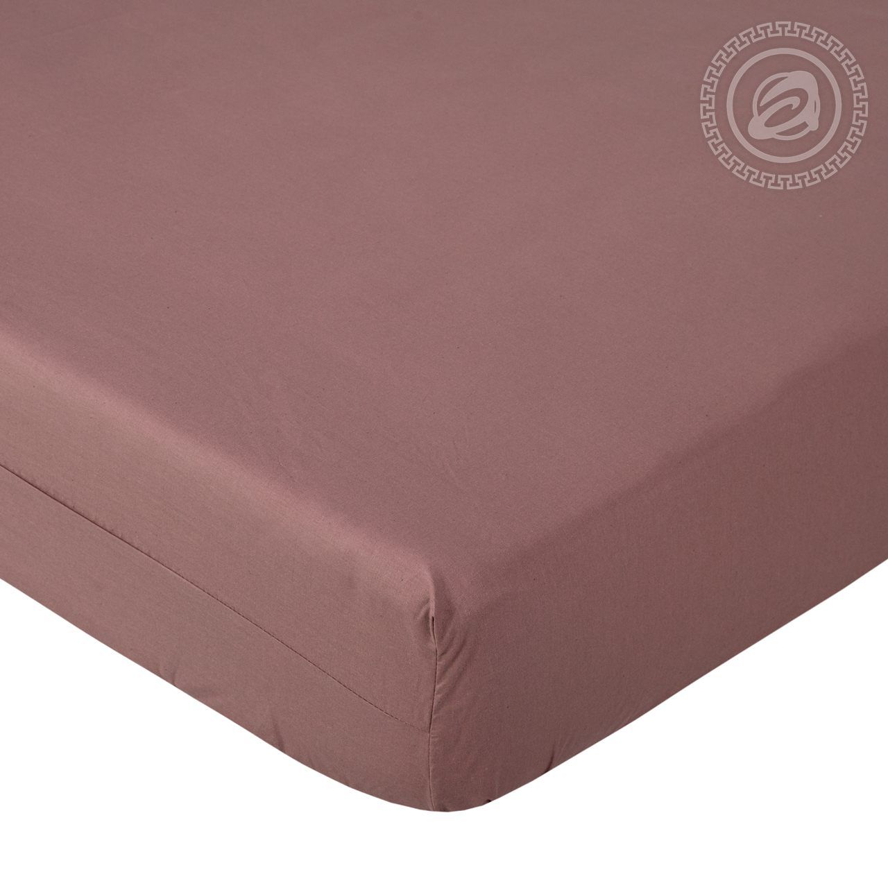 Простыня на резинке Какао 986