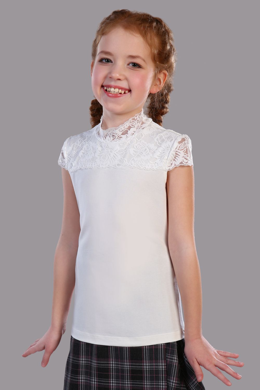 Блузка для девочки "Надежда" Арт. 13151 - крем