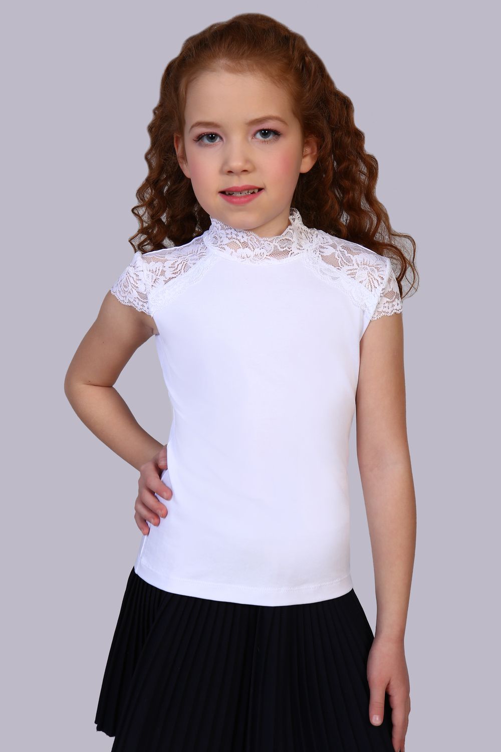 Блузка для девочки "Стелла Арт. 13124 - белый