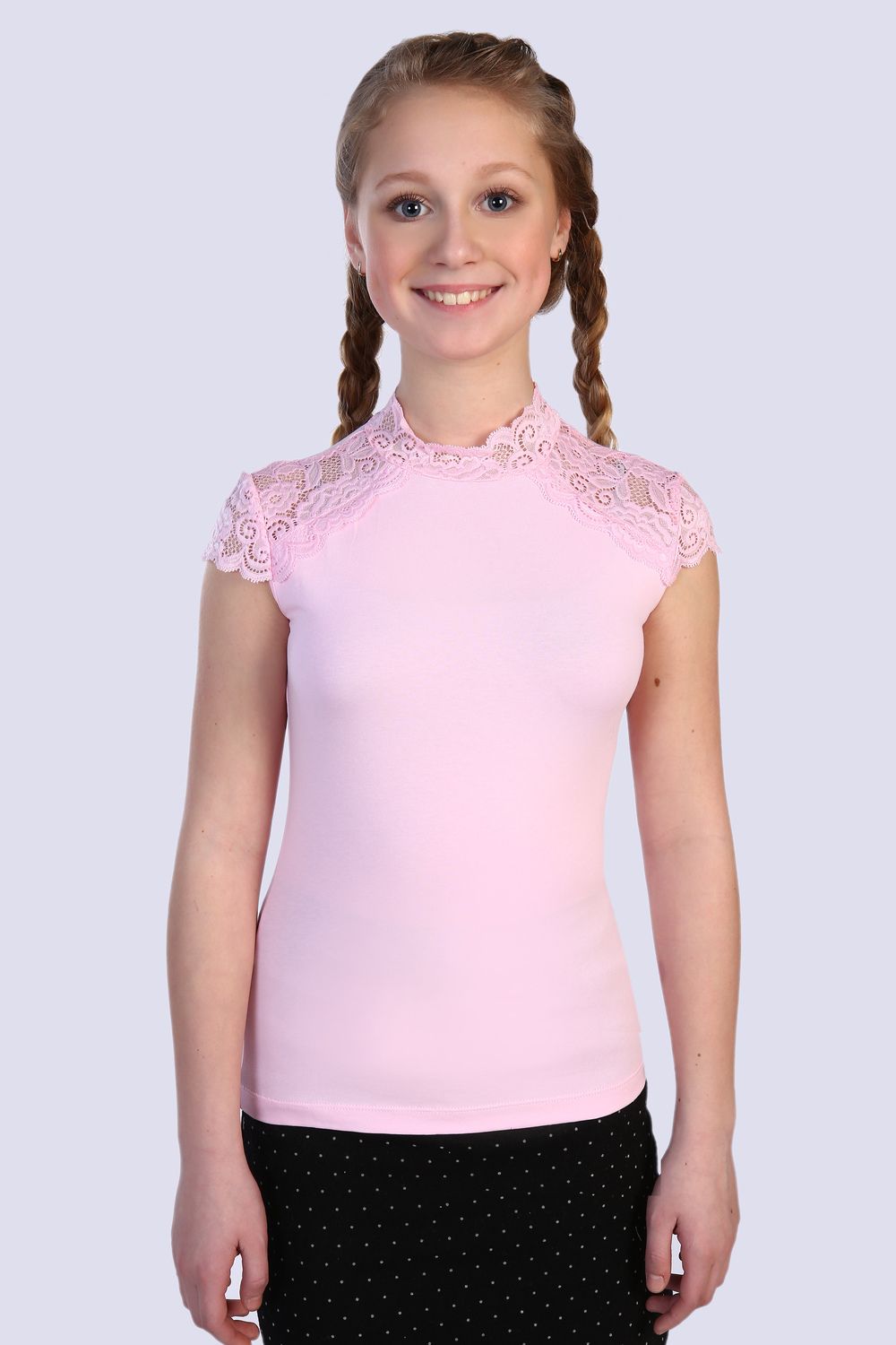 Блузка для девочки "Стелла Арт. 13124 - светло-розовый