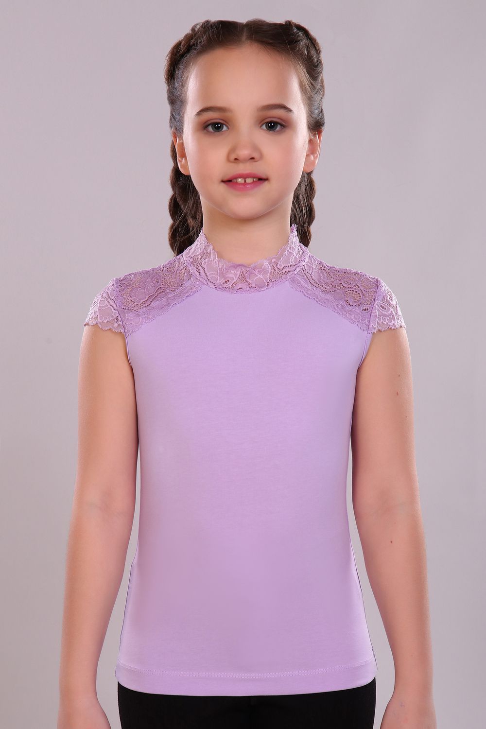 Блузка для девочки "Стелла Арт. 13124 - светло-сиреневый