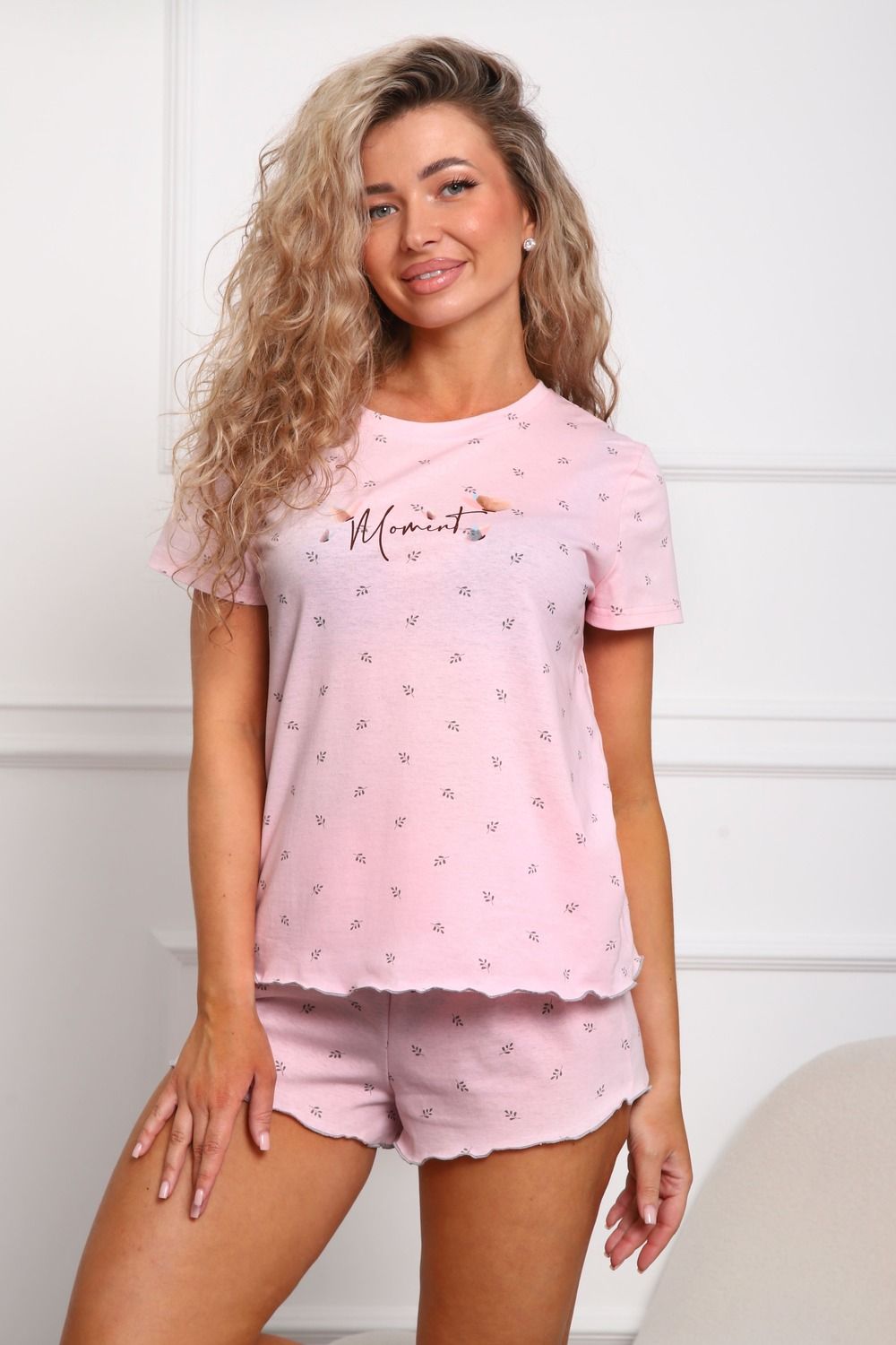 29543 пижама женская - пудра