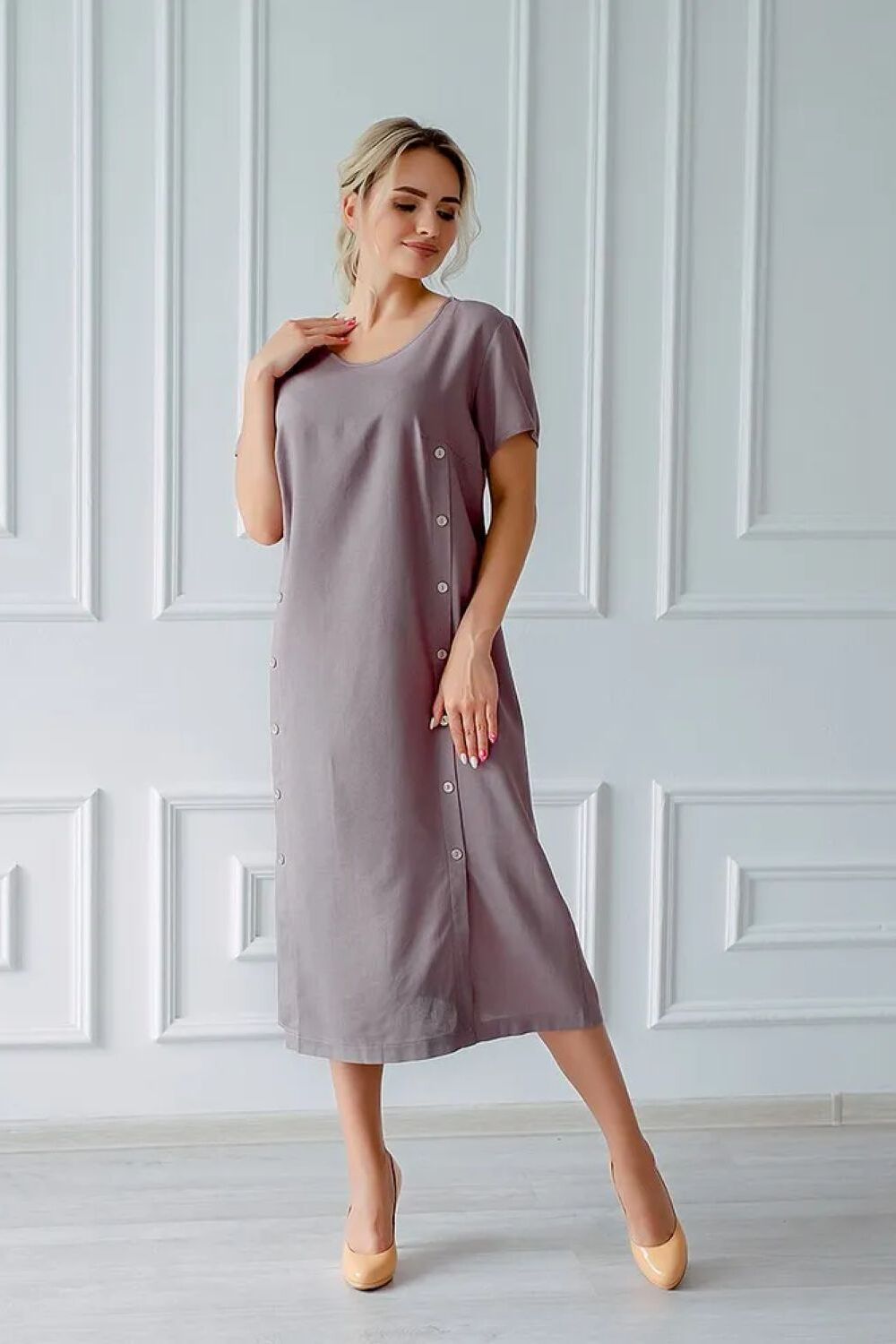 платье Инга - бежевый