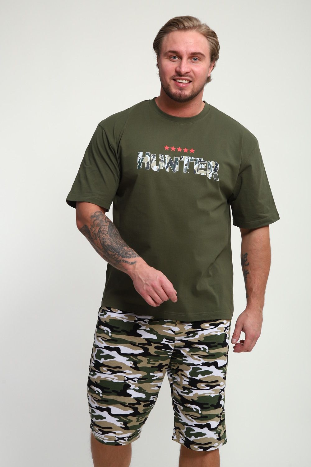 Костюм домашний мужской КМ-01 - хаки Hunter