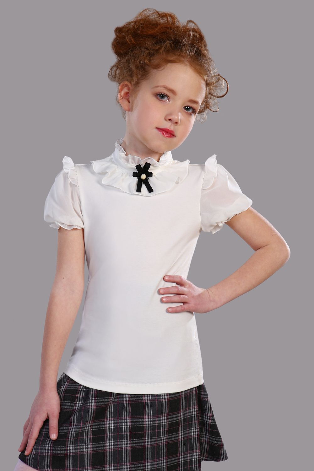 Блузка для девочки "Мишель" Арт. 13136 - крем