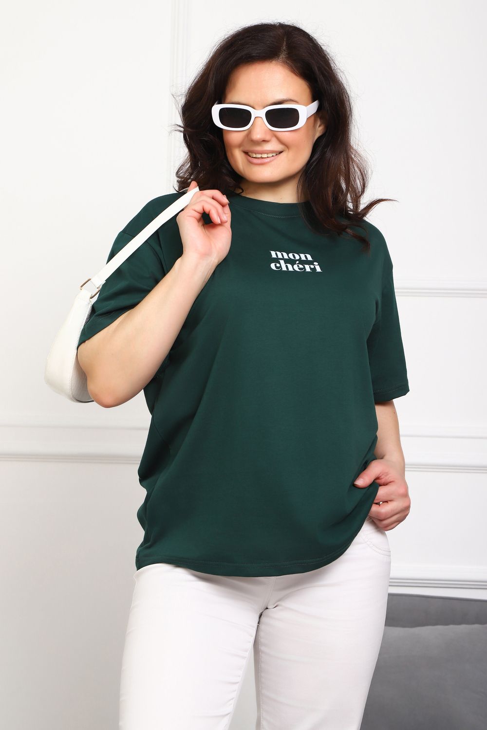 Туника женская 88555 - темно-зеленый