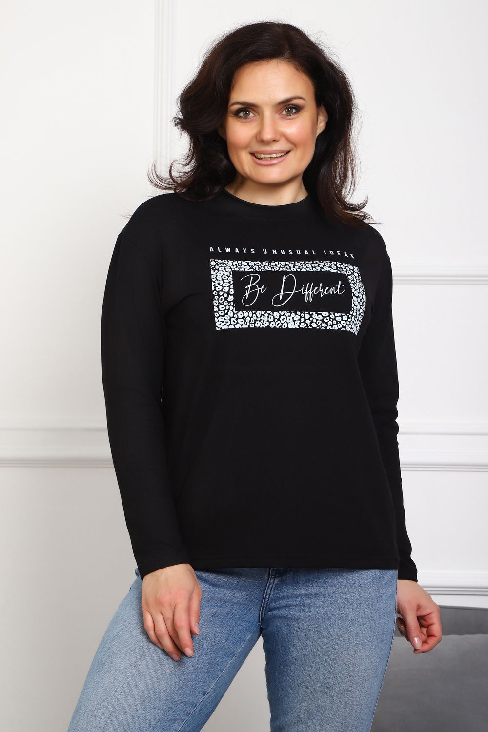 Лонгслив женский 88554 - черный