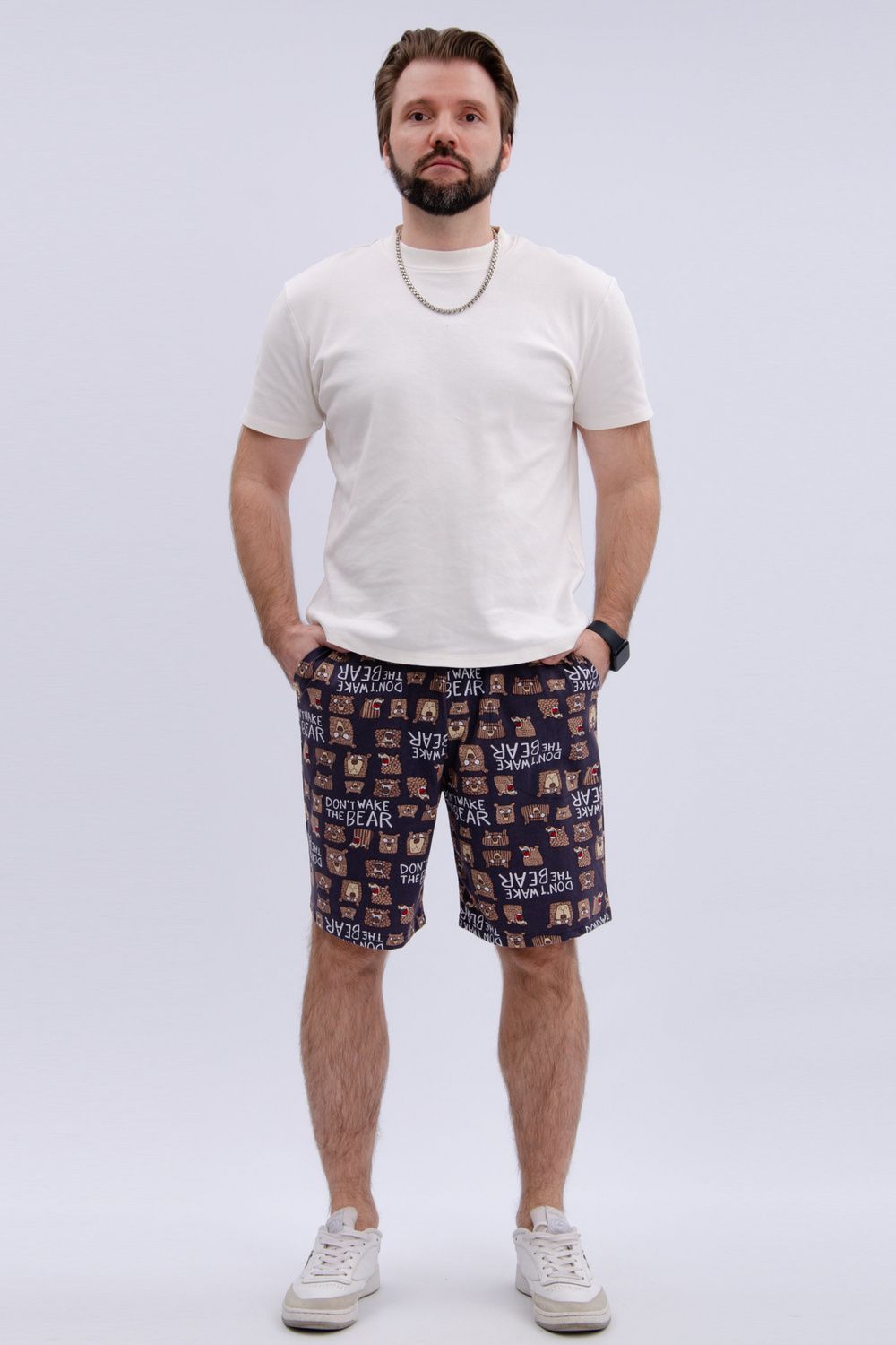 Шорты хлопковые мужские - антрацит