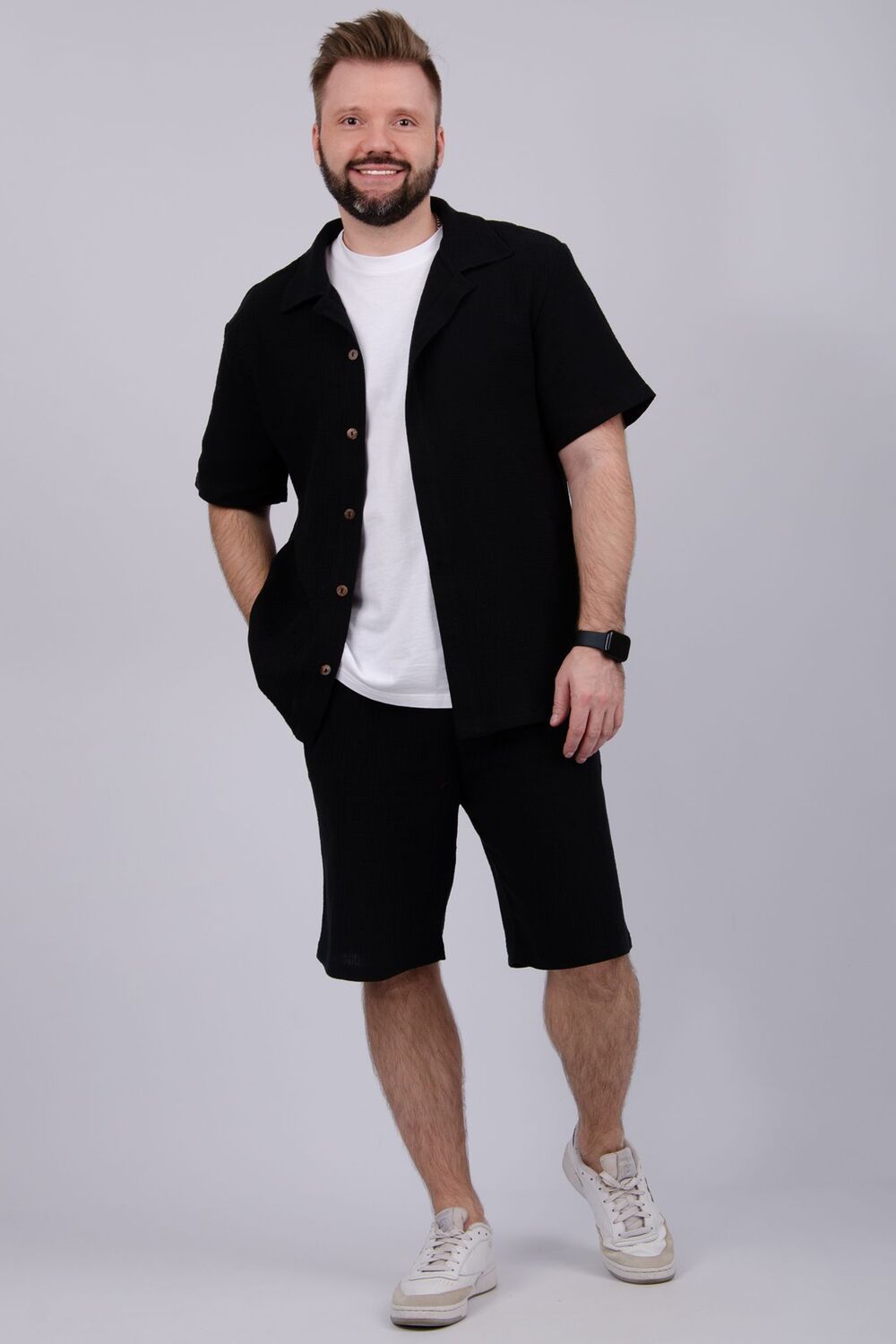 Мэтью костюм мужской - черный