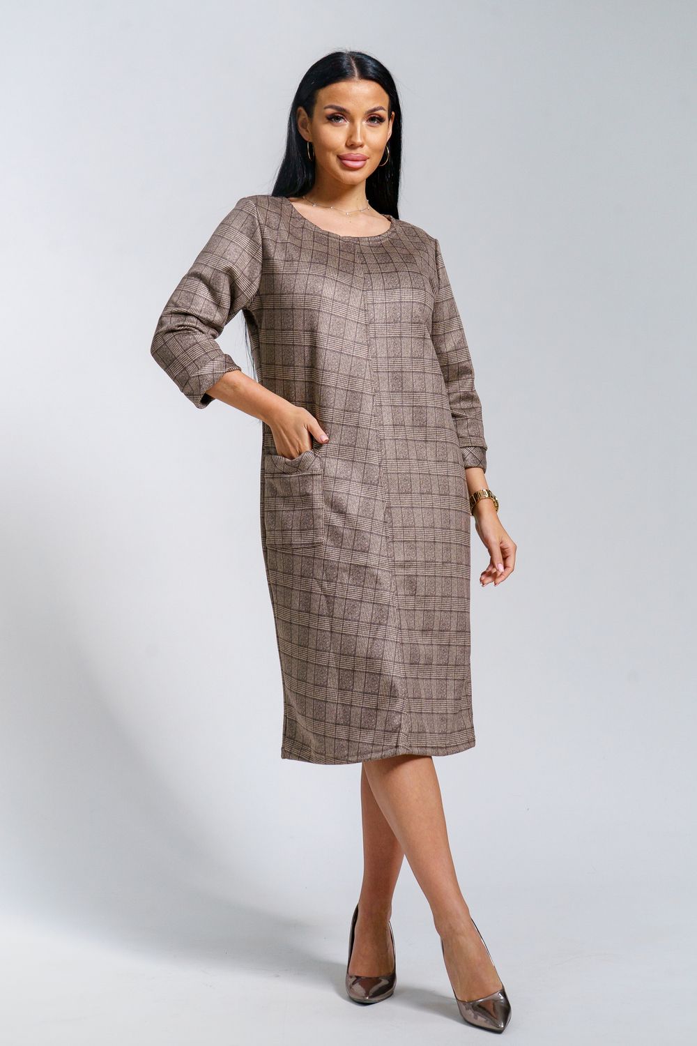 Платье Регина - бежевый