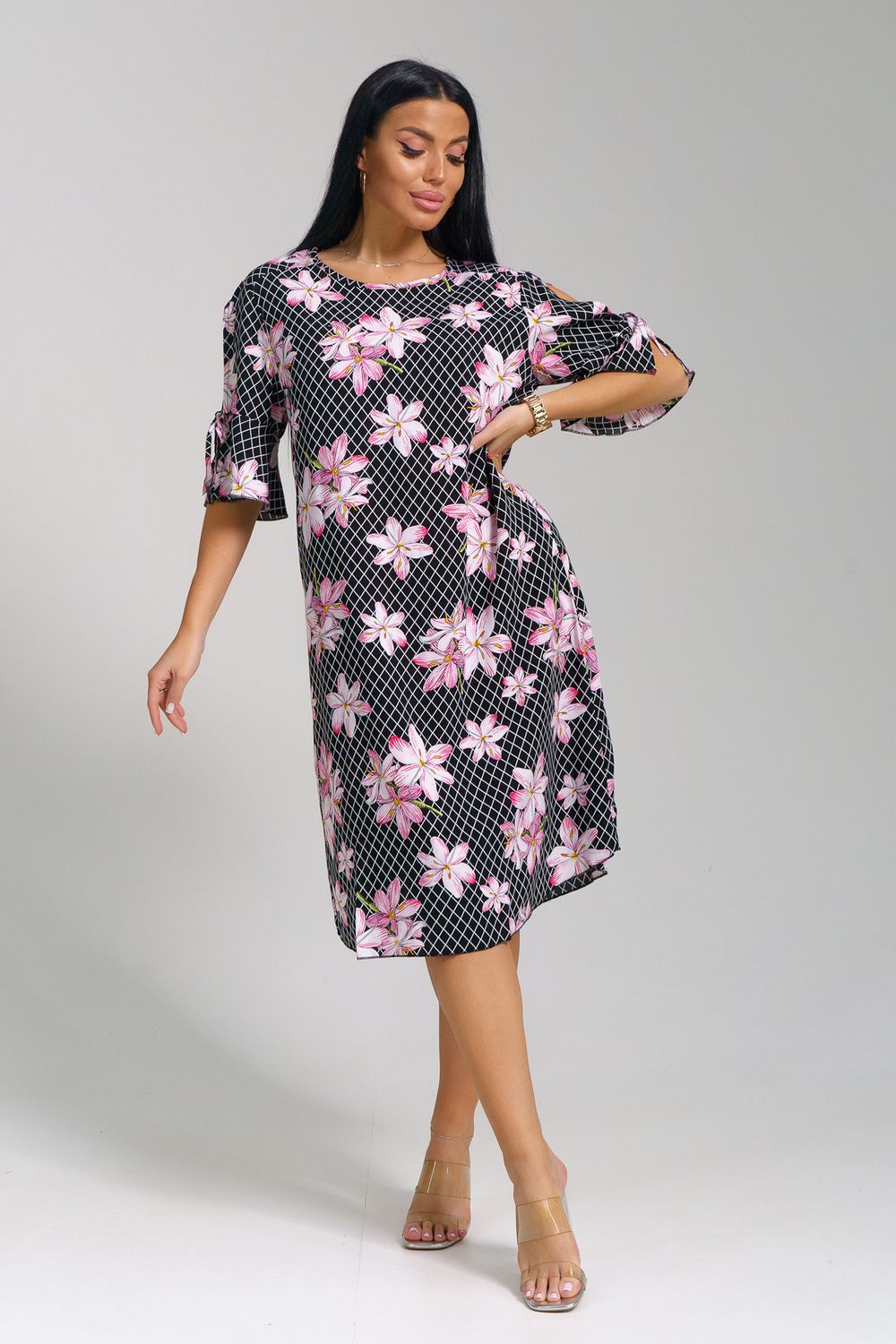 Платье Лилия - черный