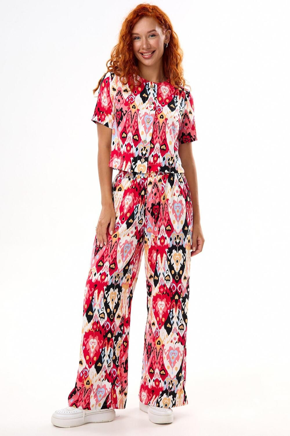 Костюм женский Узор - красный