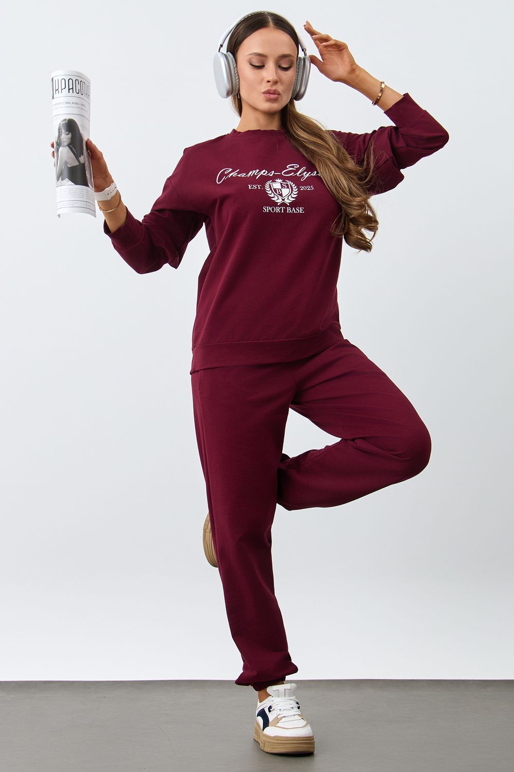 Костюм М-11 - бордовый