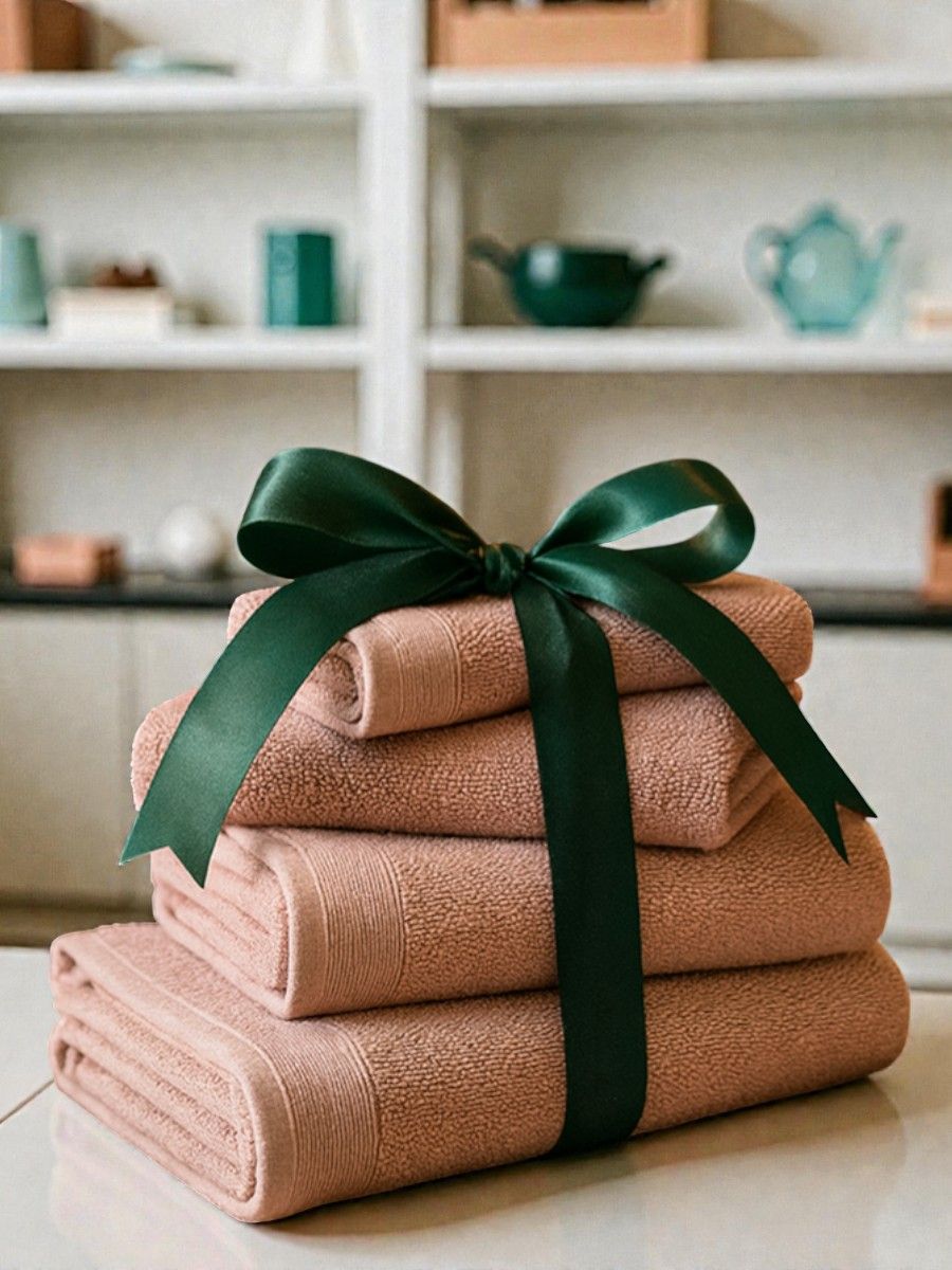 Набор махровых полотенец Sanpa 480 гр 100% хлопок Tilkku Takki, TT-06/4-S-бежевый