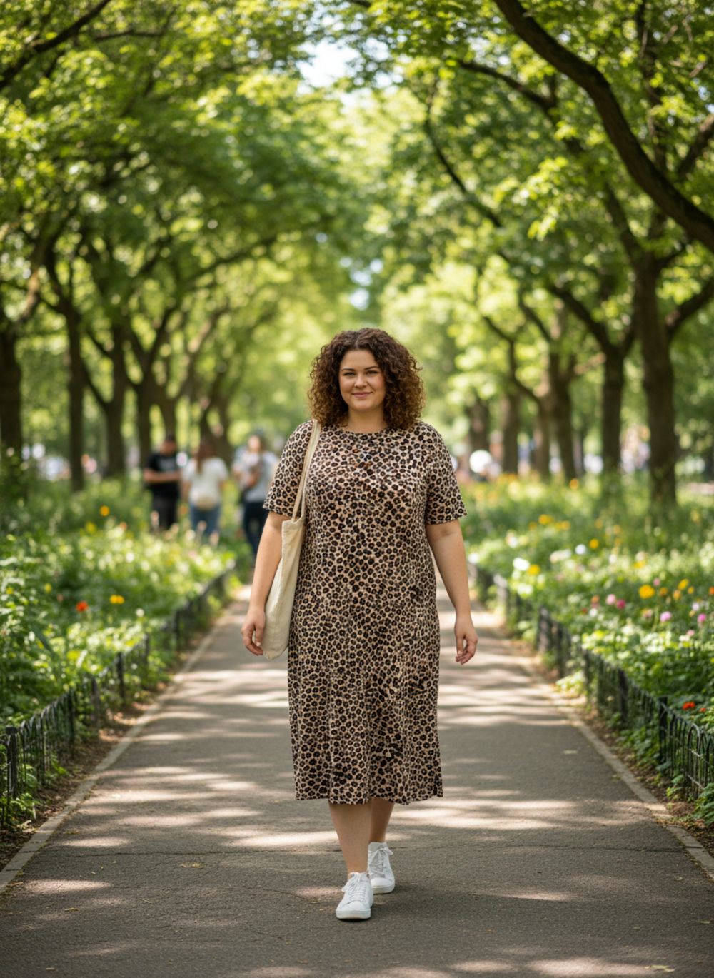 Платье женское арт. 830 - леопард коричневый